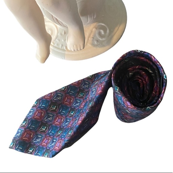Christian Dior Gem Pattern Tie - Picture 2 of 3